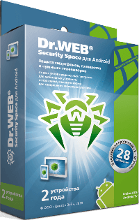 Dr.Web Security Space для Android 2 устройства / 2 года